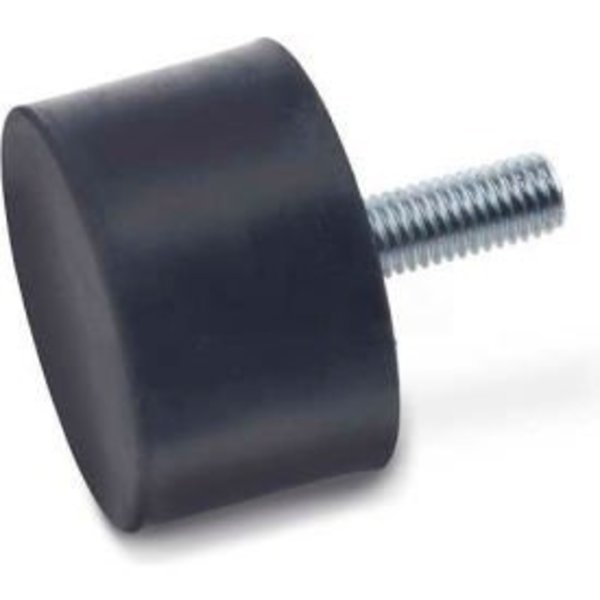 Vibration/Shock Absorption Mount, Threaded Stud, 1.00